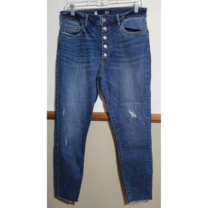 KUT from the Kloth Donna Ankle Skinny Leg Jeans Women's 10 Blue Denim High Rise